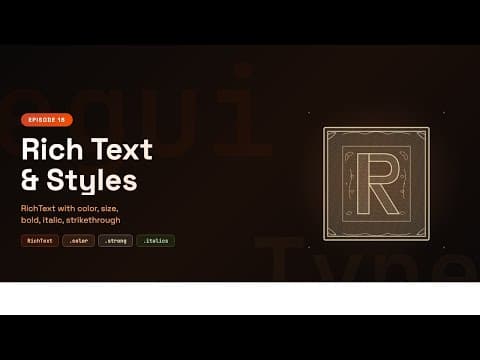 Text Styles App in egui — RichText, Color32 & Formatting, Ep16
