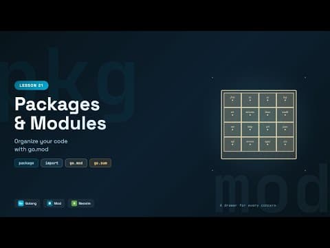 Packages & Modules Explained | Go Tutorial #21