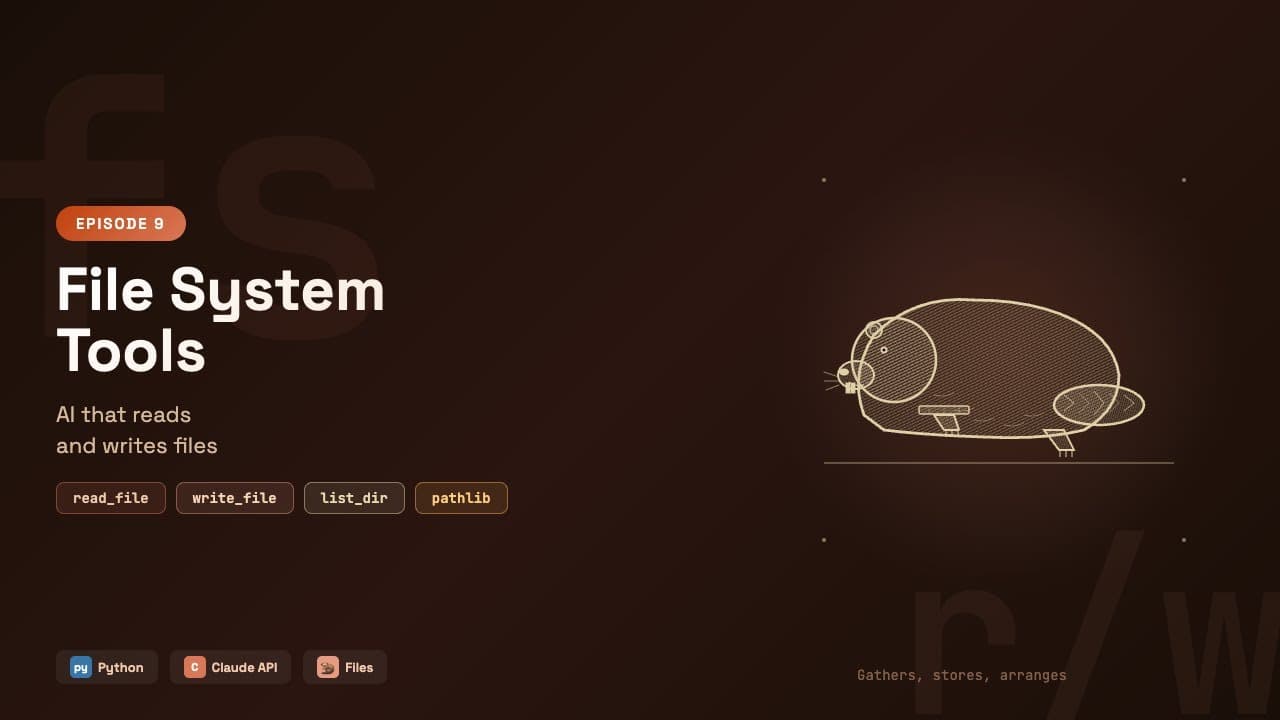 Build AI Apps with Python: File System Tools — AI That Reads and Writes Files | Episode 9