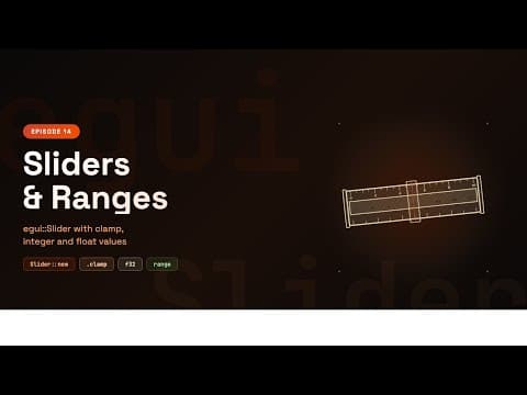 Build Image Filters with egui Sliders | Rust GUI Tutorial #14
