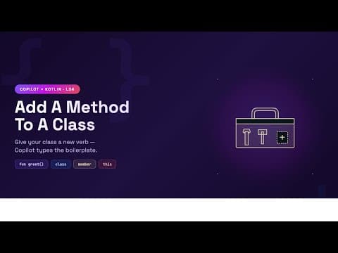 Kotlin and Copilot:  Add a method to a class