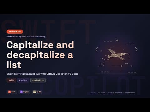 Swift: Capitalize and decapitalize a list