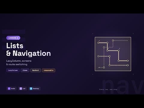 Lists & Navigation in Kotlin Desktop: Compose Multiplatform | Lesson 04