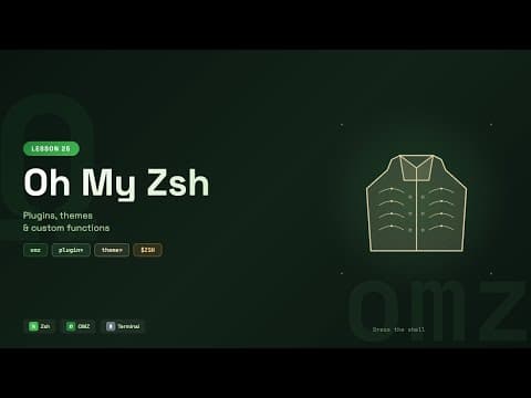 Oh My Zsh Tutorial — Plugins, Themes & Custom Functions #25