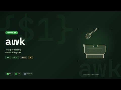 Text Processing with awk in Zsh — Complete Guide for Beginners