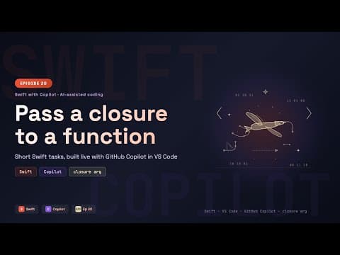 Swift: Pass a closure to a function