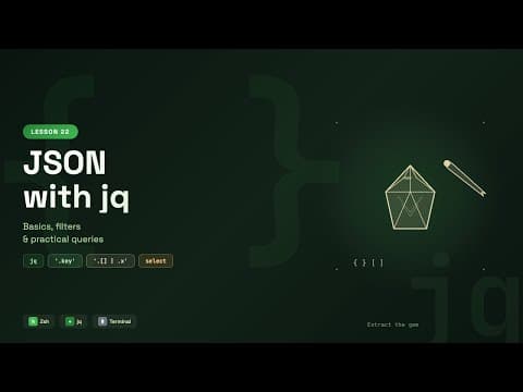 Working with JSON in Zsh — jq Basics, Filters & Practical  #22