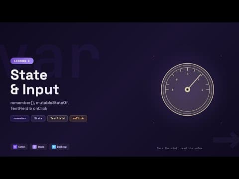 State & Input in Kotlin Desktop: Compose Multiplatform | Lesson 03