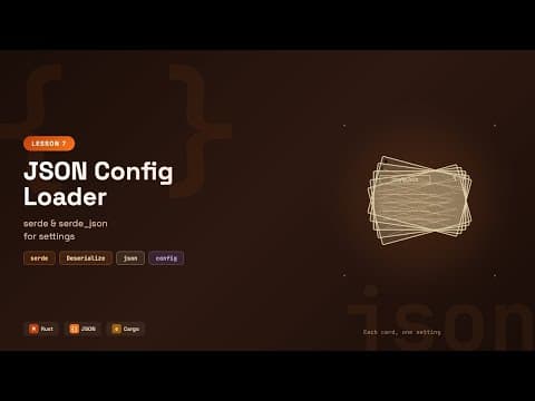 Rust JSON Config Loader | serde & serde_json Tutorial | Rust by Examples