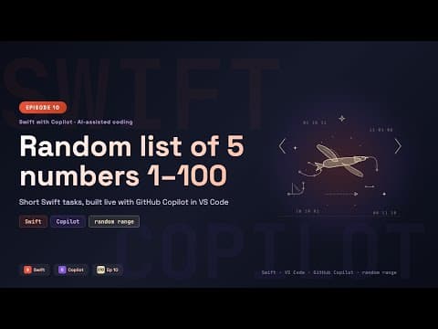 Swift: Create a random list of 5 numbers between 1 to 100