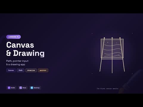 Kotlin Desktop: Canvas, Path & Pointer Input Drawing App | Lesson 11