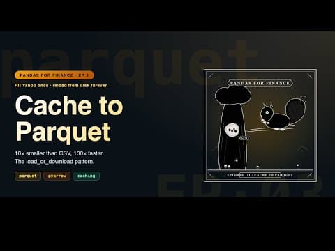 Pandas for Finance: Loading & Caching Real Data: Parquet, load_or_download Pattern