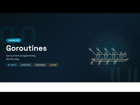 Concurrent Programming with Goroutines - Go Tutorial for Beginners #24