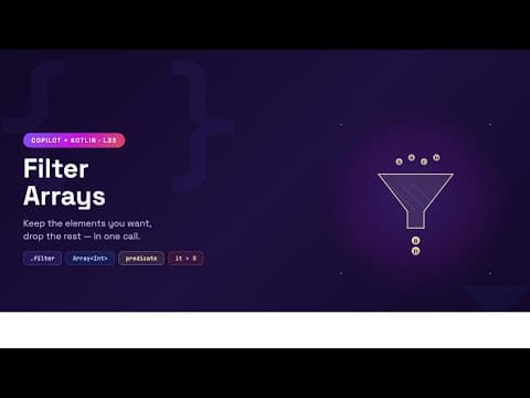 Copilot Kotlin: Filter arrays