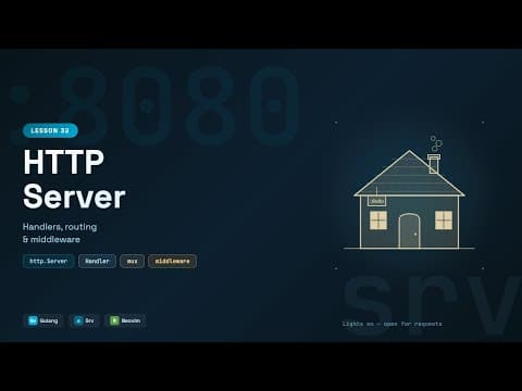 Go net/http Server: Handlers, Routing & Middleware | Tutorial #32