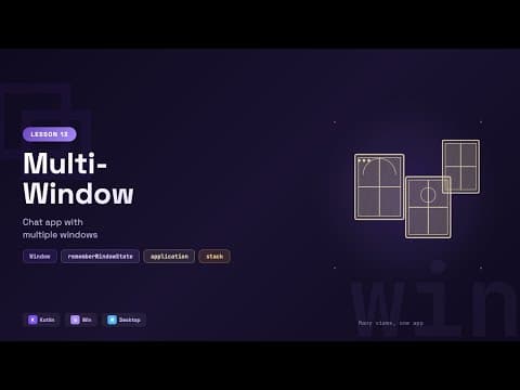Multi-Window Chat App in Compose Desktop | Kotlin Desktop #13