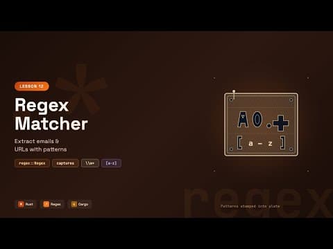 Rust Regex Tutorial | Extract Emails & URLs with Pattern Matching | Rust by Examples #12
