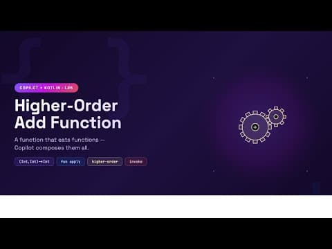 Kotlin with Copilot:  Higher order add function