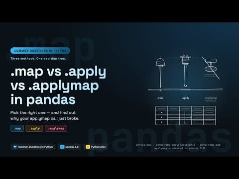 pandas .map vs .apply vs .applymap — Pick the Right One