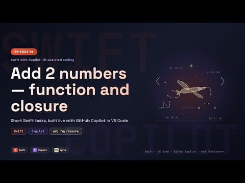 Swift: Add 2 numbers using function and closure