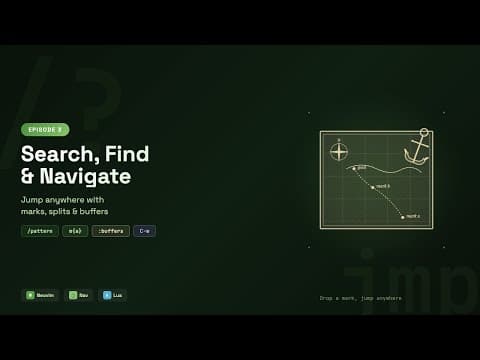 Learn Vim Navigation: Search, Marks, Buffers & Splits | Episode 3