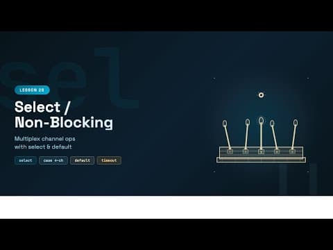 Non-Blocking Channel Operations - Go Tutorial for Beginners #26