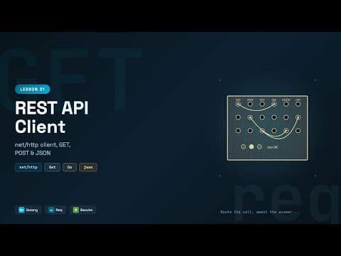 REST API Calls Without External Libraries: Go net/http Tutorialn #31