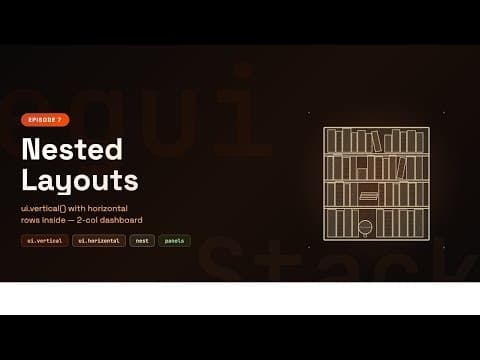 Rust egui Nested Layouts — Build a Two-Column Dashboard (Ep 7)