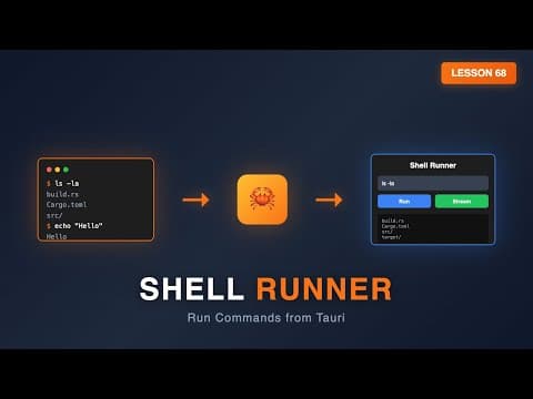 Run Shell Commands in Tauri Apps | Rust Process Spawning Tutorial