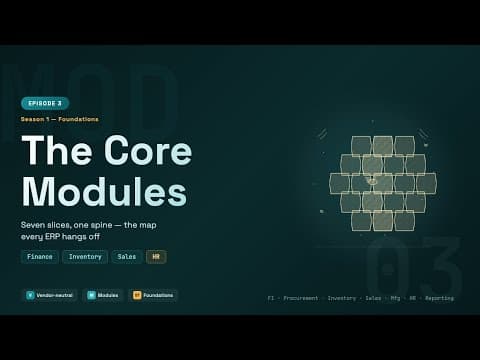 ERP for Beginners: The Core ERP Modules: Finance, Inventory, Sales, HR, and the Rest