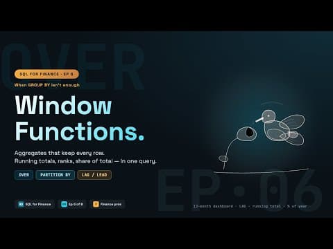 SQL for Finance: Window Functions: When Aggregates Shouldn't Collapse Your Rows