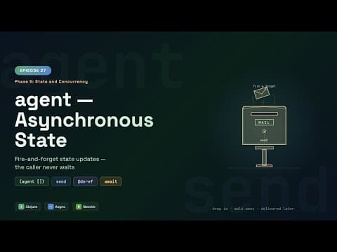 Clojure for Beginners: Clojure agent — Asynchronous State with send, await, and Background Updates