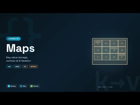 Maps (Key-Value Storage, Comma-Ok Idiom & Iteration) - Go Tutorial for Beginners #10