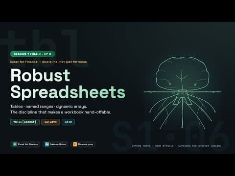 Excel & Power BI for Finance: Excel (Season 1)