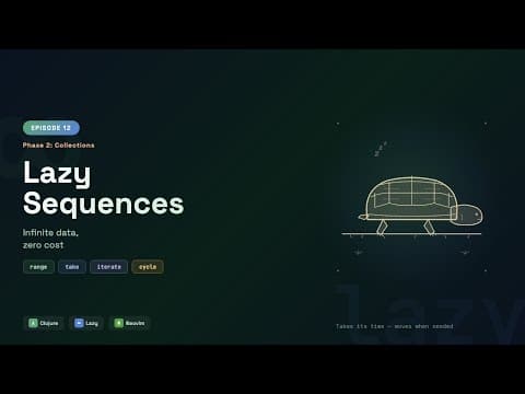 Clojure Lazy Sequences — Infinite Data, Zero Cost | Episode 12
