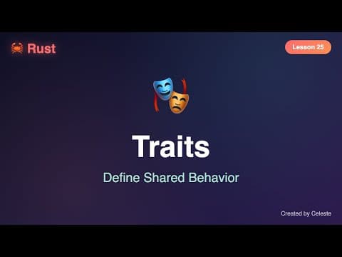 Rust Traits Tutorial - Define Shared Behavior | Rust for Beginners #25