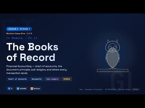 SAP Concepts: SAP FI Explained: The Books of Record