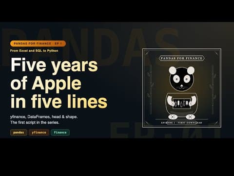 Pandas for Finance