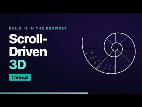 Build a Scroll-Driven 3D Animation with Three.js