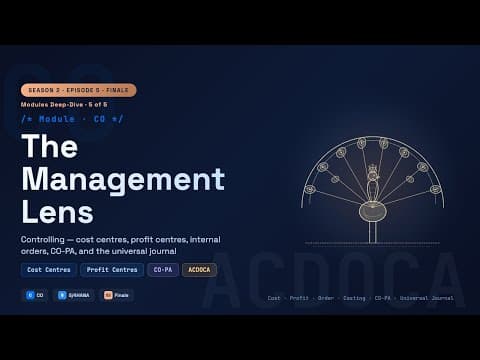 SAP Concepts: SAP CO Explained: The Management Lens