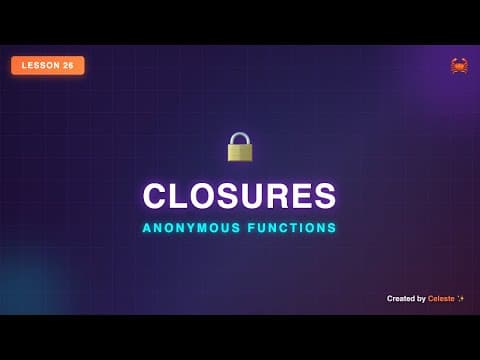 Rust Closures Tutorial - Anonymous Functions, Capturing Variables & Iterators | Rust for Beginners