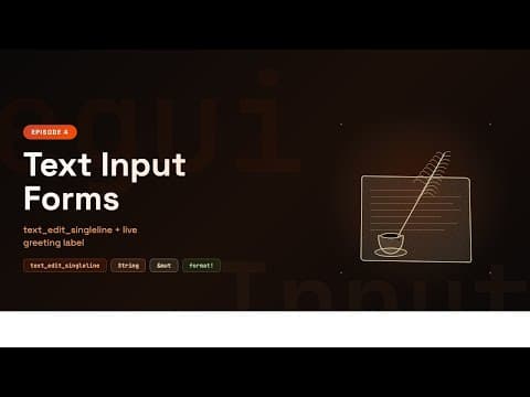 Rust egui Text Input — Build a Greeting Form (Ep 4)
