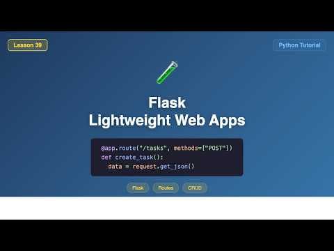 Flask in Python - GET, POST, PUT, DELETE with curl Testing #39
